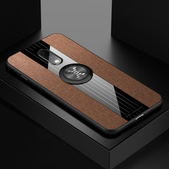XINLI Stitching Cloth Textue Shockproof TPU Protective Case with Ring Holder, For OnePlus 6, For OnePlus 6T, For OnePlus 7 Pro, For Meizu Note 8