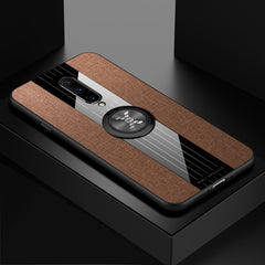XINLI Stitching Cloth Textue Shockproof TPU Protective Case with Ring Holder, For OnePlus 6, For OnePlus 6T, For OnePlus 7 Pro, For Meizu Note 8
