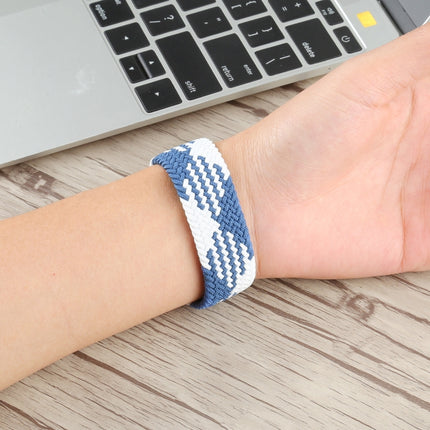 Plastic Buckle Mixed Color Nylon Braided Single Loop Replacement Watchbands For Apple Watch Series 6 & SE & 5 & 4 44mm / 3 & 2 & 1 42mm, XL, XXL