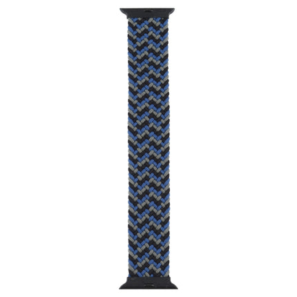 Plastic Buckle Mixed Color Nylon Braided Single Loop Replacement Watchbands For Apple Watch Series 6 & SE & 5 & 4 44mm / 3 & 2 & 1 42mm, XL, XXL