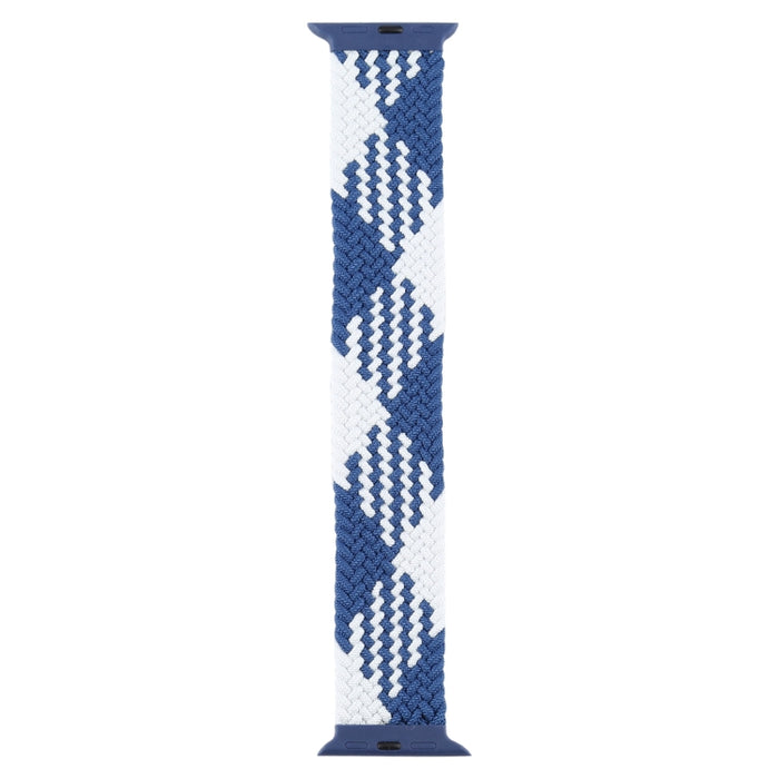 Plastic Buckle Mixed Color Nylon Braided Single Loop Replacement Watchbands For Apple Watch Series 6 & SE & 5 & 4 40mm / 3 & 2 & 1 38mm, XL