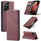 For Samsung Galaxy S21 Ultra 5G / Wine Red