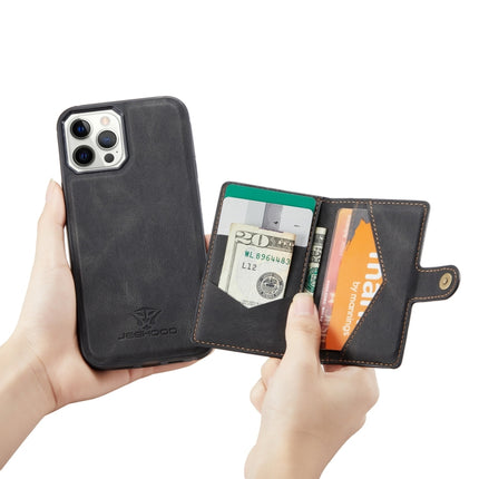 JEEHOOD - Funda de piel desmontable magnética retro con ranura para tarjeta, billetera y soporte para iPhone 12 mini, iPhone 12/12 Pro, iPhone 12 Pro Max