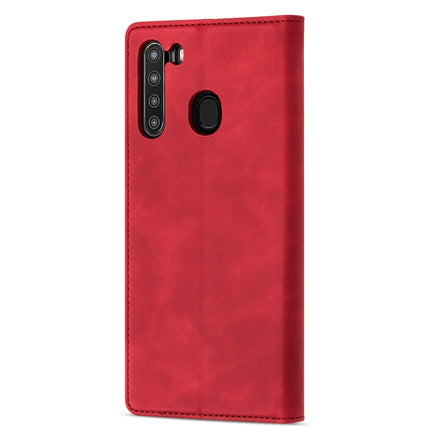 GUSSIM GS-001 Business Style Horizontal Flip Skin Feel PU Leather Case with Holder & Card Slots & Wallet & Photo Frame, For Samsung Galaxy A21