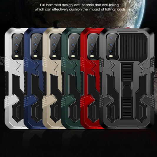 Vanguard Warrior All Inclusive Double-color Shockproof TPU + PC Protective Case with Holder, For vivo Y17 / Y12 / Y15 / Y11 2019 / Y5 2020, For vivo Y20 / Y20S, For Huawei P40 Pro, For Huawei Y7a / P Smart 2021, For Huawei Y9a