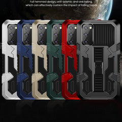 Vanguard Warrior All Inclusive Double-color Shockproof TPU + PC Protective Case with Holder, For Samsung Galaxy Note20 Ultra, For Samsung Galaxy S20 FE, For Samsung Galaxy S21 5G, For Samsung Galaxy S21+ 5G