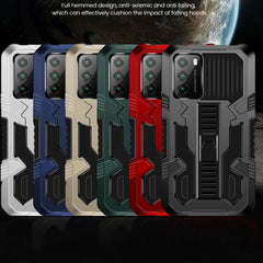 Vanguard Warrior - Funda protectora de TPU + PC a prueba de golpes de dos colores con todo incluido y soporte, para Xiaomi Mi 10T, para Xiaomi Redmi Note 9S, para Xiaomi Poco M3, para Xiaomi Poco X3, para iPhone 8 Plus/7 Plus