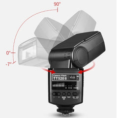 Godox TT520II 433MHZ Wireless 1/300s-1/2000s HSS Flash Speedlite Camera Top Fill Light for Canon / Nikon DSLR Cameras, TT520II