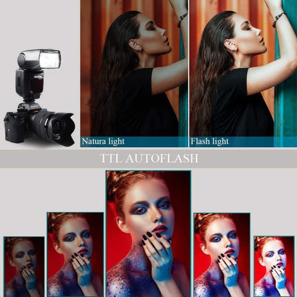 Godox TT600 2.4GHz Wireless 1/300s-1/2000s HSS Flash Speedlite Camera Top Fill Light for Canon / Nikon DSLR Cameras, TT600