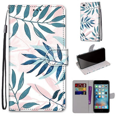 Coloured Drawing Cross Texture Horizontal Flip PU Leather Case with Holder & Card Slots & Wallet & Lanyard, For iPhone 6 / 6s