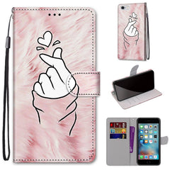 Coloured Drawing Cross Texture Horizontal Flip PU Leather Case with Holder & Card Slots & Wallet & Lanyard, For iPhone 6 / 6s