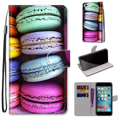 Coloured Drawing Cross Texture Horizontal Flip PU Leather Case with Holder & Card Slots & Wallet & Lanyard, For iPhone 6 / 6s