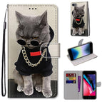 For iPhone SE 2022 / SE 2020 / 8 / 7 / B09 Golden Chain Grey Cat