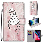 For iPhone SE 2022 / SE 2020 / 8 / 7 / Pink Hands Heart