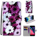 For iPhone SE 2022 / SE 2020 / 8 / 7 / Chrysanthemum Pink White Purple
