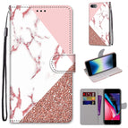 For iPhone SE 2022 / SE 2020 / 8 / 7 / Pink Stone Texture