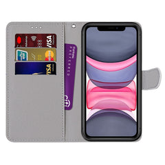 Coloured Drawing Cross Texture Horizontal Flip PU Leather Case with Holder & Card Slots & Wallet & Lanyard, For iPhone 11