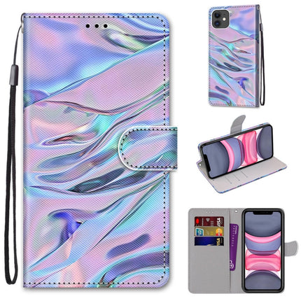 Coloured Drawing Cross Texture Horizontal Flip PU Leather Case with Holder & Card Slots & Wallet & Lanyard, For iPhone 11