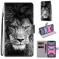 Coloured Drawing Cross Texture Horizontal Flip PU Leather Case with Holder & Card Slots & Wallet & Lanyard, For iPhone 11