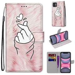 Coloured Drawing Cross Texture Horizontal Flip PU Leather Case with Holder & Card Slots & Wallet & Lanyard, For iPhone 11