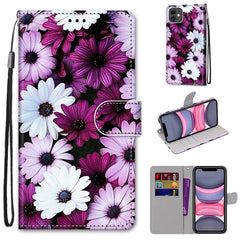 Coloured Drawing Cross Texture Horizontal Flip PU Leather Case with Holder & Card Slots & Wallet & Lanyard, For iPhone 11