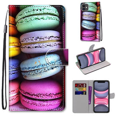 Coloured Drawing Cross Texture Horizontal Flip PU Leather Case with Holder & Card Slots & Wallet & Lanyard, For iPhone 11