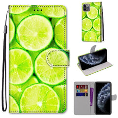 Coloured Drawing Cross Texture Horizontal Flip PU Leather Case with Holder & Card Slots & Wallet & Lanyard, For iPhone 11 Pro