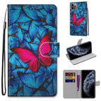 For iPhone 11 Pro / Blue Red Butterfly