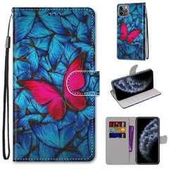 Coloured Drawing Cross Texture Horizontal Flip PU Leather Case with Holder & Card Slots & Wallet & Lanyard, For iPhone 11 Pro