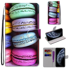 Coloured Drawing Cross Texture Horizontal Flip PU Leather Case with Holder & Card Slots & Wallet & Lanyard, For iPhone 11 Pro