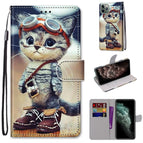 For iPhone 11 Pro Max / Leather Shoes Cat