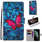 For iPhone 11 Pro Max / Blue Red Butterfly