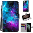 For iPhone 11 Pro Max / Purple Green Starry Sky