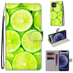 Coloured Drawing Cross Texture Horizontal Flip PU Leather Case with Holder & Card Slots & Wallet & Lanyard, For iPhone 12 mini