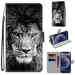 Coloured Drawing Cross Texture Horizontal Flip PU Leather Case with Holder & Card Slots & Wallet & Lanyard, For iPhone 12 mini