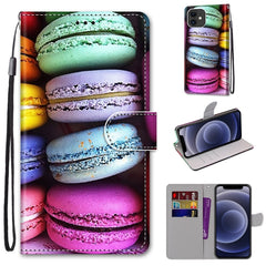 Coloured Drawing Cross Texture Horizontal Flip PU Leather Case with Holder & Card Slots & Wallet & Lanyard, For iPhone 12 mini