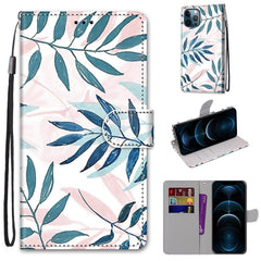 Coloured Drawing Cross Texture Horizontal Flip PU Leather Case with Holder & Card Slots & Wallet & Lanyard, For iPhone 12 Pro Max