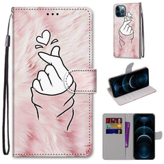 Coloured Drawing Cross Texture Horizontal Flip PU Leather Case with Holder & Card Slots & Wallet & Lanyard, For iPhone 12 Pro Max