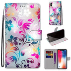 For iPhone XS / X / Gradient Colorful Flower