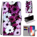 For iPhone XS / X / Chrysanthemum Pink White Purple