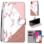 For iPhone XS / X / Pink Stone Texture