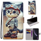 For iPhone XR / Leather Shoes Cat