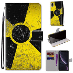 Coloured Drawing Cross Texture Horizontal Flip PU Leather Case with Holder & Card Slots & Wallet & Lanyard, For iPhone XR