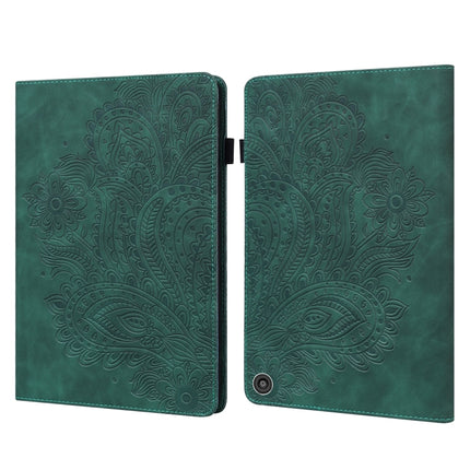 Peacock Embossed Pattern TPU + PU Horizontal Flip Leather Case with Holder & Card Slots & Wallet & Sleep / Wake-up Function, For Amazon Kindle Fire HD 10 2016/2017/2018/2019, For Amazon Kindle Fire HD 8 2020                                             ...