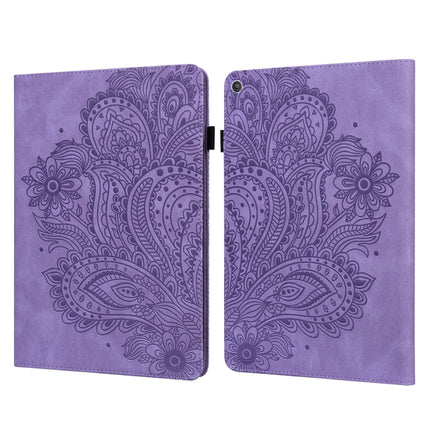 Peacock Embossed Pattern TPU + PU Horizontal Flip Leather Case with Holder & Card Slots & Wallet & Sleep / Wake-up Function, For Amazon Kindle Fire HD 10 2016/2017/2018/2019, For Amazon Kindle Fire HD 8 2020                                             ...