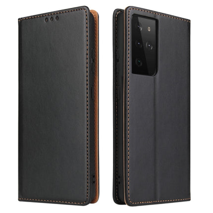 Fierre Shann PU Genuine Leather Texture Horizontal Flip Leather Case with Holder & Card Slots & Wallet, For Samsung Galaxy S21 5G, For Samsung Galaxy S21+ 5G, For Samsung Galaxy S21 Ultra 5G