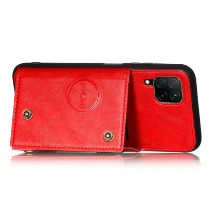 Double Buckle PU + TPU Shockproof Magnetic Protective Case with Card Slot & Holder, For Samsung Galaxy A42 5G