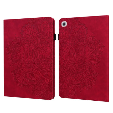Peacock Embossed Pattern TPU + PU Horizontal Flip Leather Case with Holder & Card Slots & Wallet, For Samsung Galaxy Tab A7 T500, For Samsung Galaxy Tab S6 Lite P610, For Samsung Galaxy Tab A 8.0 (2019) T290, For Samsung Galaxy Tab A 10.1 (2019) T510