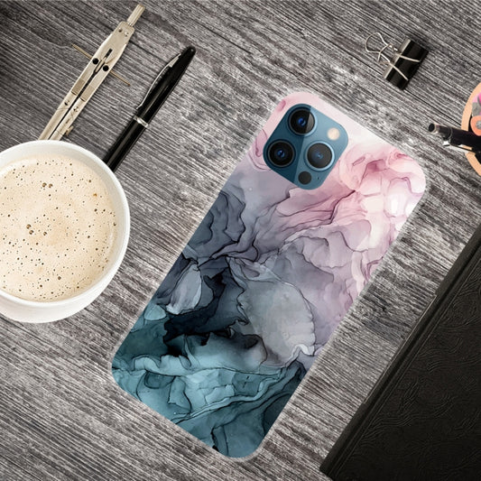 Marble Pattern Shockproof  TPU Protective Case, For iPhone 12 / 12 Pro