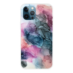 Marble Pattern Shockproof  TPU Protective Case, For iPhone 12 / 12 Pro